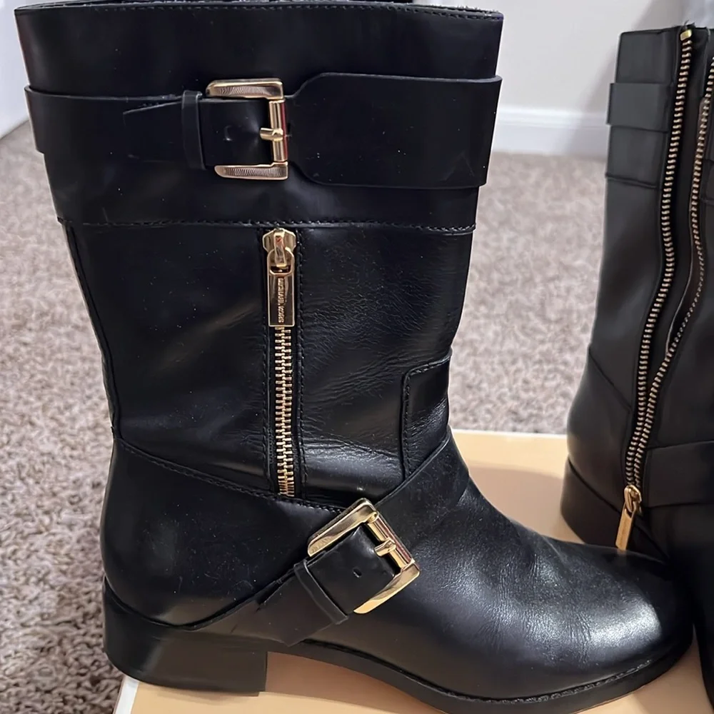Michael Kors Gansevoort Flat Moto/Combat Boot - Picture 2 of 4